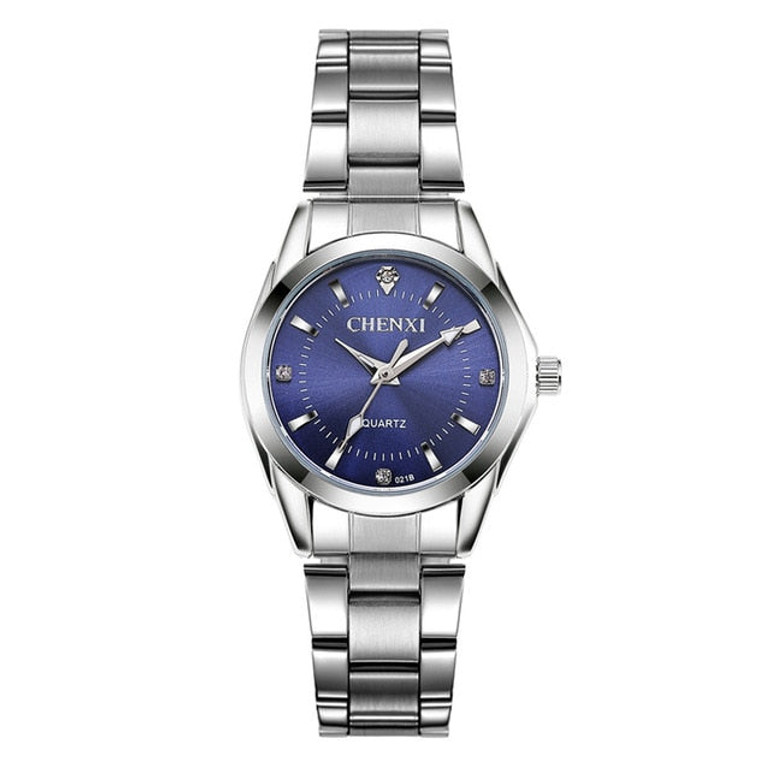 CHENXI Lady Rhinestone Fashion Watch Women Quartz Watch Women's Wrist watches Female Dress Clock xfcs relogio feminino