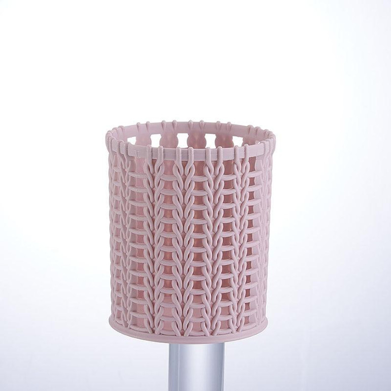 1Pc Plastic Pen Holder Hollow Out Makeup Brush Holder Desktop Organizer