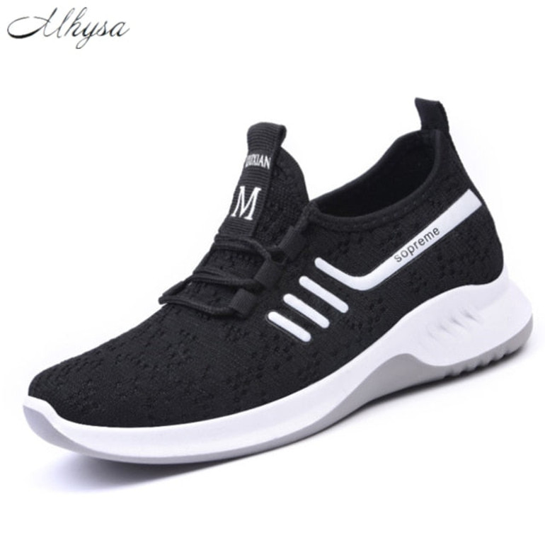 2020 New Sneakers Women Casual Shoes Fashion Lace-up Women's platform Sneakers Mesh Breathable Casual Shoes Woman Tenis Feminino