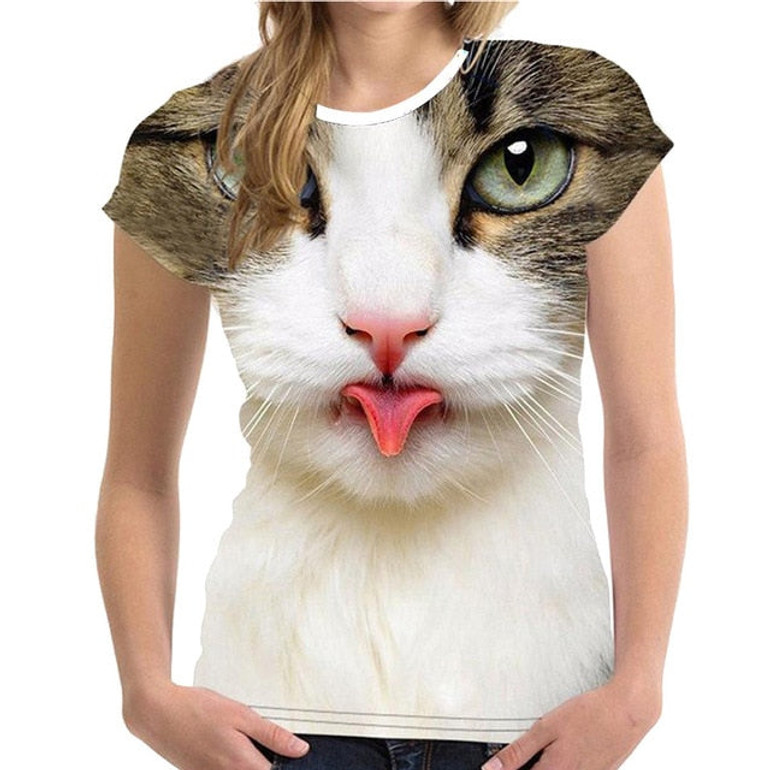 Unisex Funny Cat T Shirt