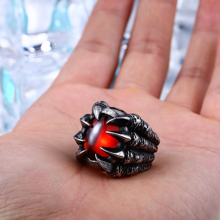 Dragon Claw Steel Ring