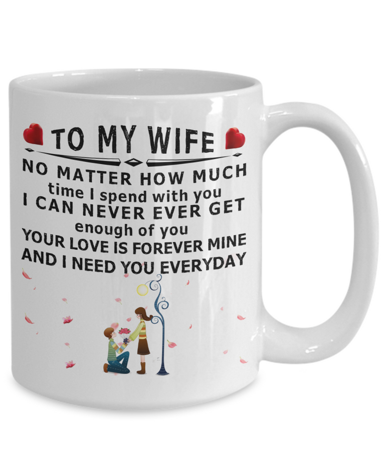 To my wife:mug for wife,coffee mug for wife,valentine gift for wife,special mug for wife,amazing gift for wife,birthday gift for wife,husband and wife mug,best valentine gift for wife