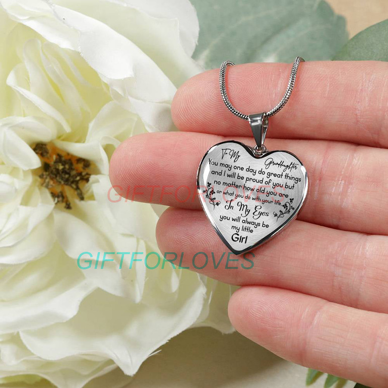 To my granddaughter: Birthday gifts for granddaughter, best gifts for granddaughter, special granddaughter necklace, grandma and granddaughter necklace, amazing granddaughter necklace, to my granddaughter necklace 475fDbn