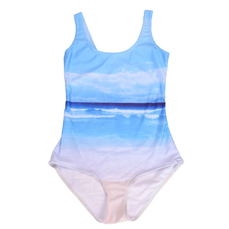 Shark Attack  - 3D Prints One Piece Suit Sleeveless Swimsuit