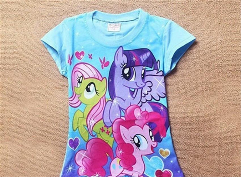 Baby Girls Summer T Shirt Girl Cute Cotton T-Shirt Kids Tee Tops 2017 New Arrival 30D