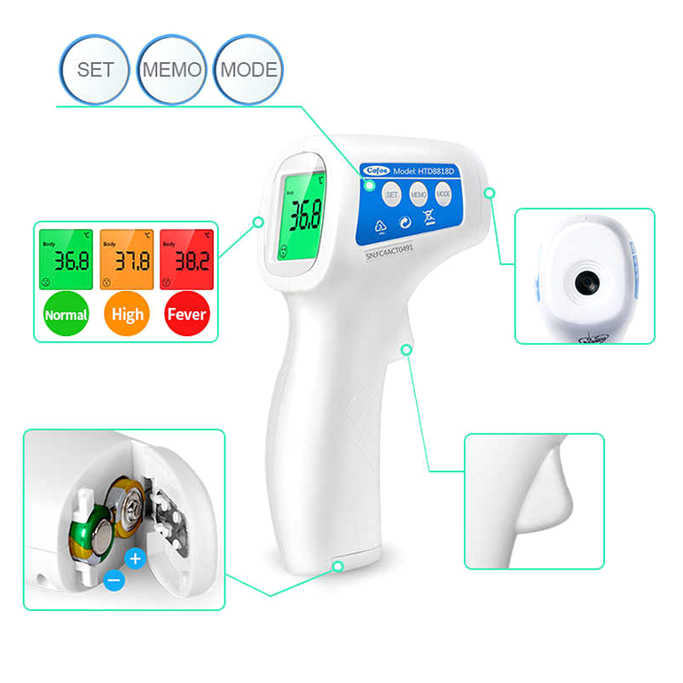 Infrared Thermometer Device- Non Contact - Body Temperature - Forehead