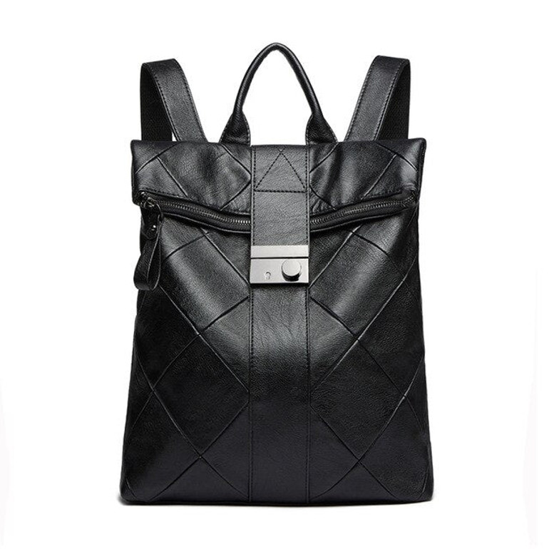 Realer women bag backpack school bags female Vintage shoulder crossbody bags for women ladies PU leather backpacks girls 2020