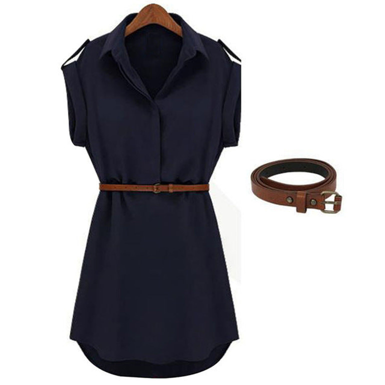 Women Casual Summer Shirt Dress Summer Dress