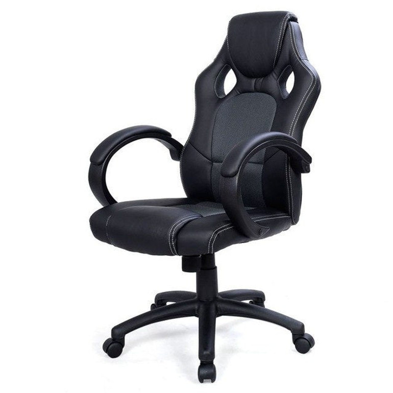 Racing Synthetic Leather Internet Cafe Computer Game Chair Comfortable Household Office Furniture Home Lift Rotating Fixture