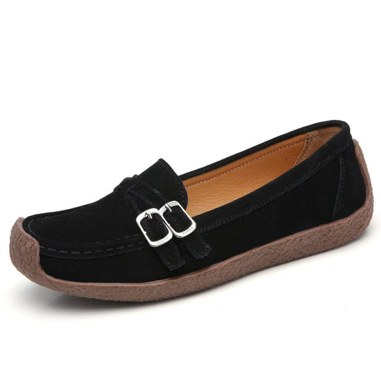 loafer shoes for women solid black clip loafers
