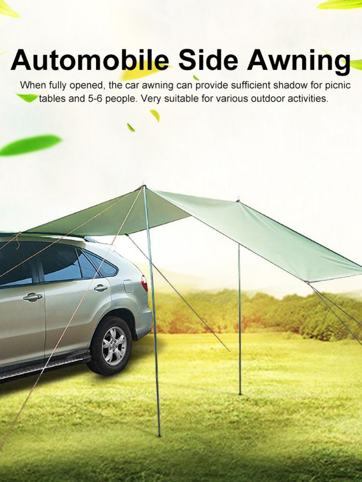 Awning Waterproof Tent Shade Awning Canopy Sunshade Outdoor Camping Tent For Car SUV MPV Trucks Hatchbacks