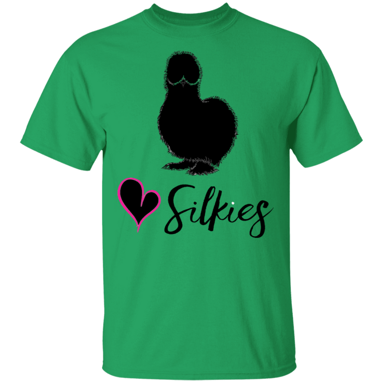 Silkie Chickens Shirt- Silkies -Love Silkies Chicken T-shirt Black