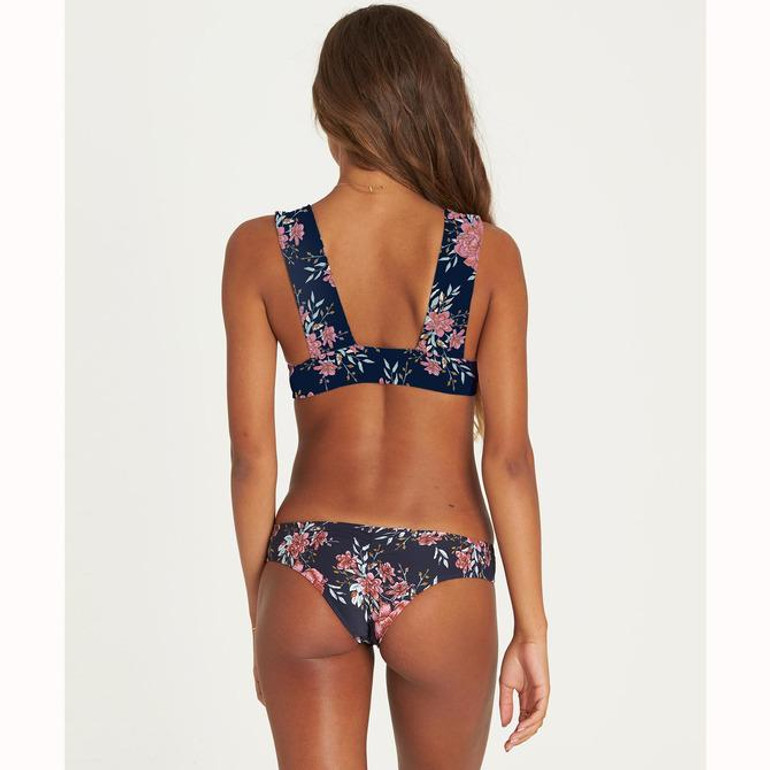 Billabong Women's Let's Wander Plunge Bikini Top | Deep Sea Blue