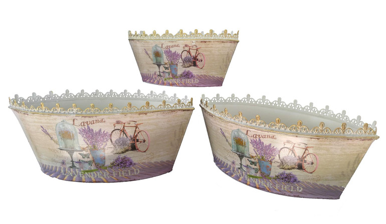 French country vintage planter vases Dolce Mela DMMV539-S3