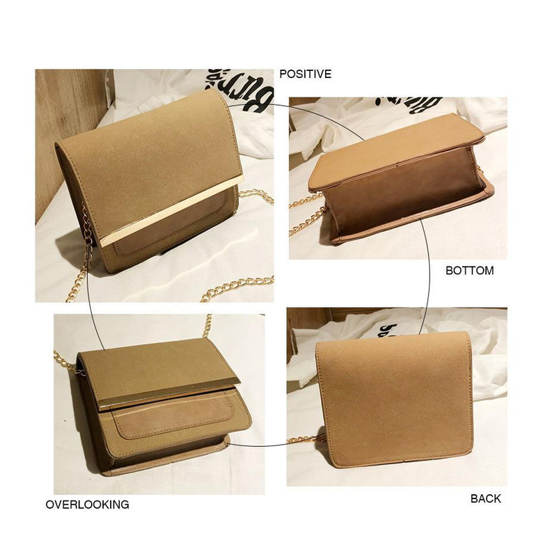 Metal Chain Strap Crossbody Women's Bag