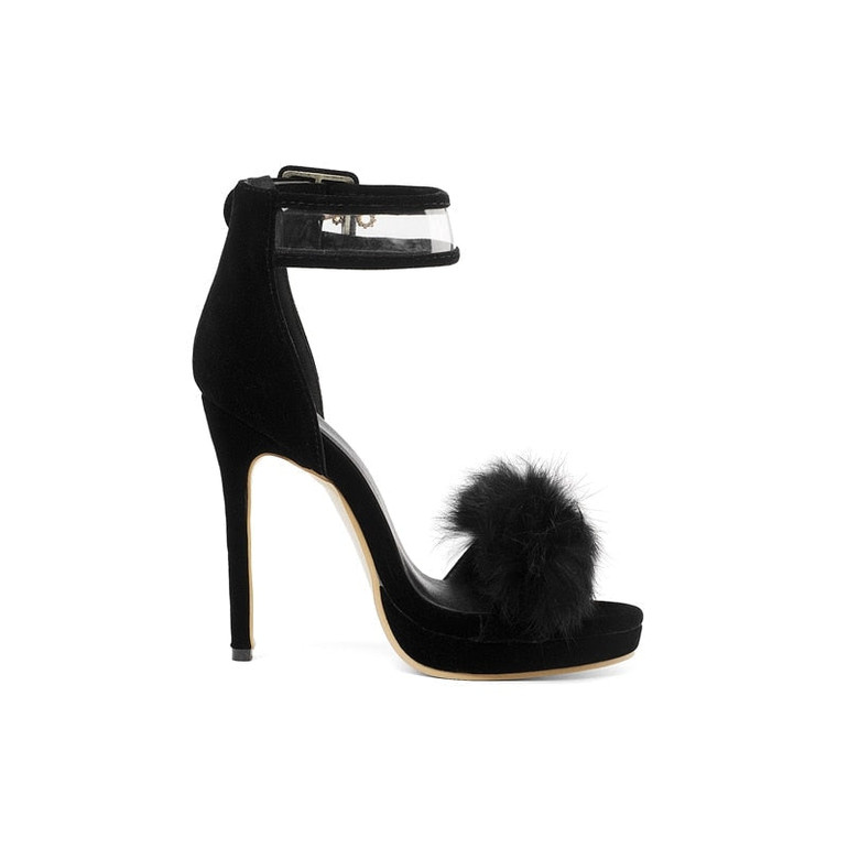FLUFF stiletto sandals