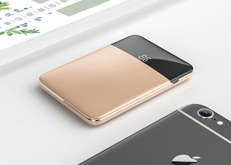 6000mAh 3-in-1 Mini Power Bank with Concealable Cable & Adapters