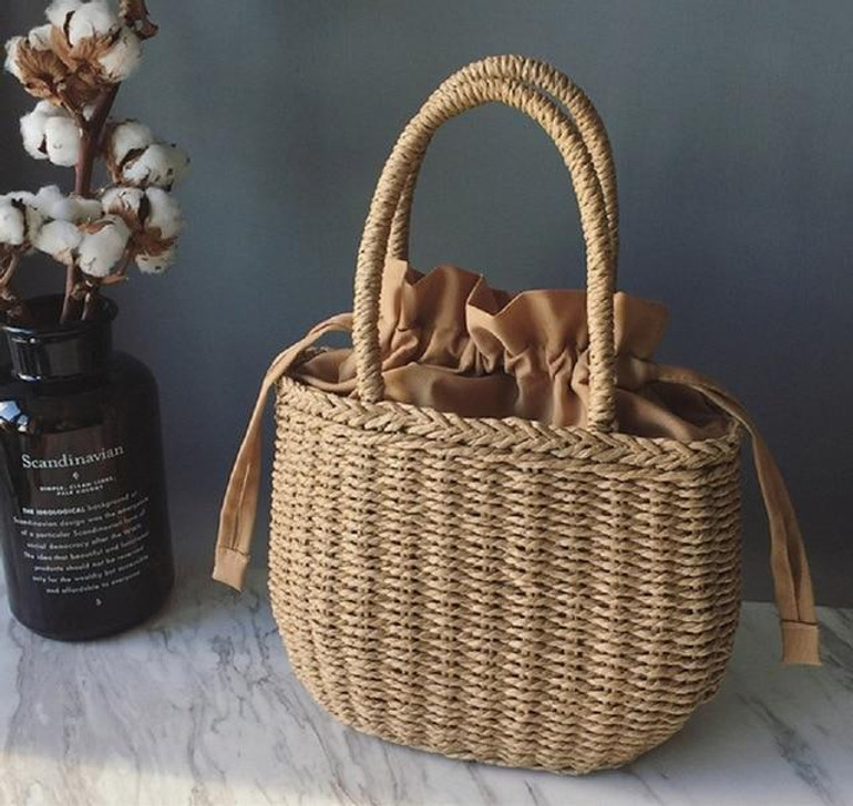 Straw Bags Rattan Bag Woven Beach Bag Bohemia