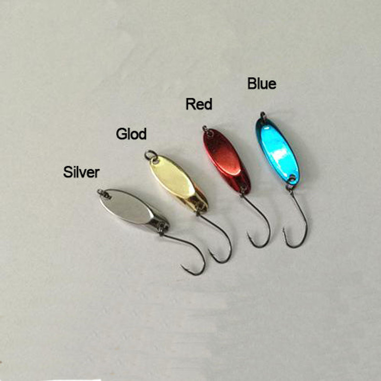 5pcs/lot Small Metal Spoon Hard Fishing Lure Baits
