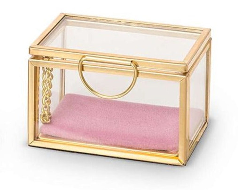 Small Glass Jewelry Box