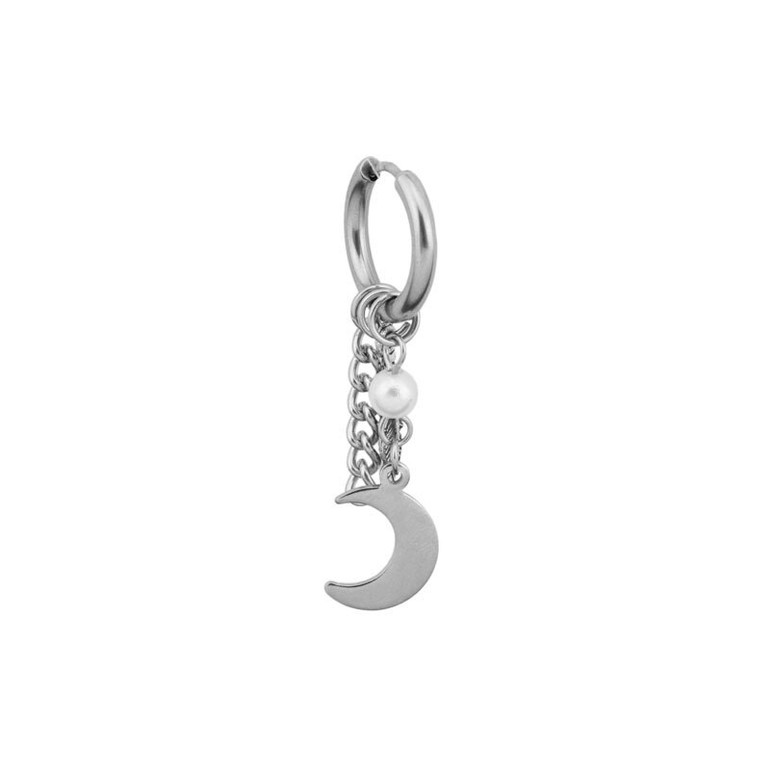 Stainless Steel Fashion Pendant Earrings Men Hoop Earrings
