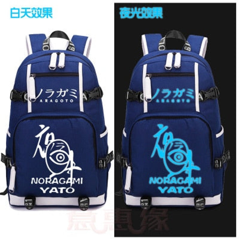 Anime Noragami cosplay Anime YATO Luminous Canvas Backpack