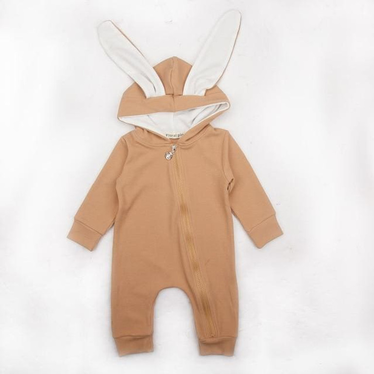 2018 Newborn Infant Baby Girl Boy Clothes Cute 3D Bunny Ear Romper Jumpsuit Playsuit Autumn Winter Warm Babies Rompers One Piece
