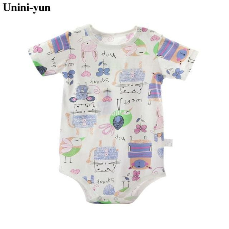 Baby Girls Boys Bodysuits For Infants Newborn Babies Clothes Bebe Summer Children Climb 100% Cotton
