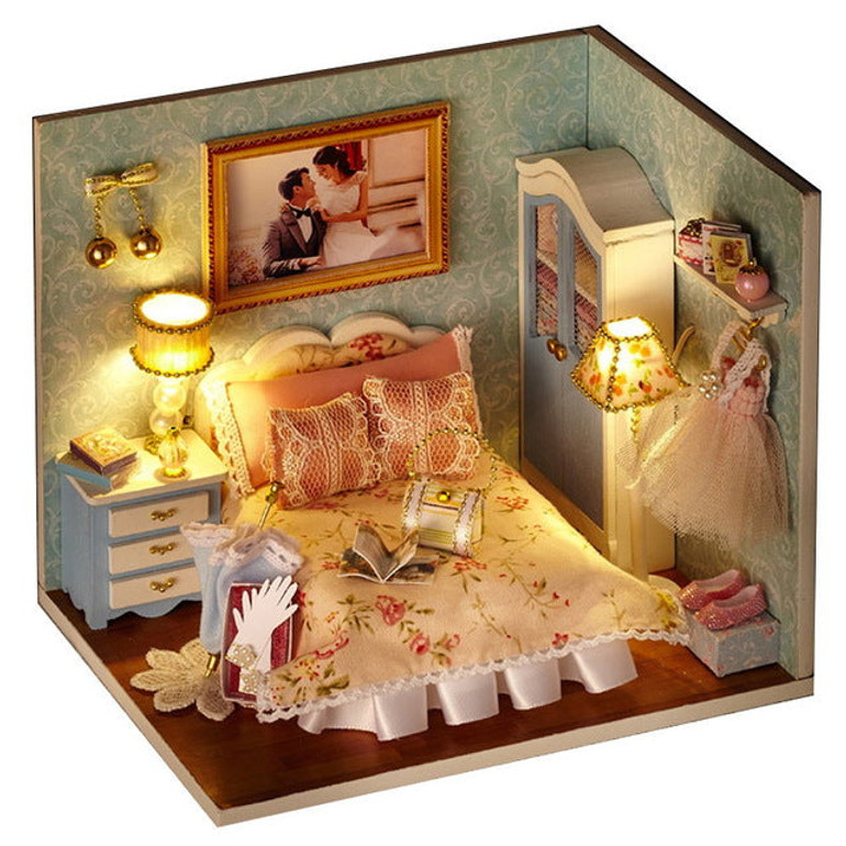 Furniture Miniatura Diy Doll Houses Miniature Dollhouse Wooden Toys For Children Grownups Birthday Gift