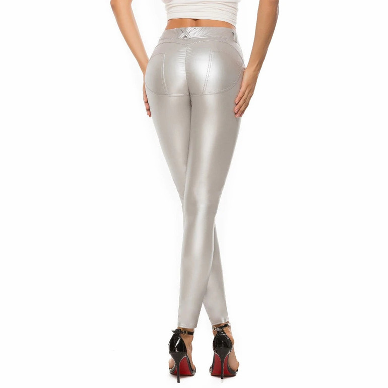PU Leather Low Waist Sexy Leggings