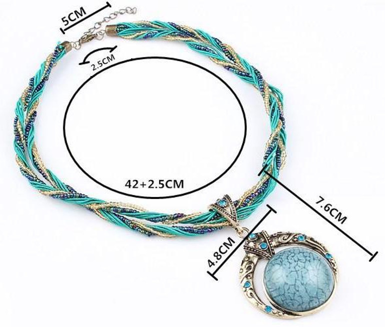 Vintage Pendant Bohemian Jewelry Boho Necklace