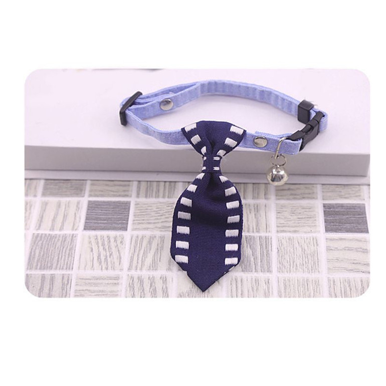 Pet Cat Dog Tie Collar Cotton Small Pet Puppy Kitten Necktie Adjustable Cute Pet Collar with Bow Tie Grooming Pet Accessories