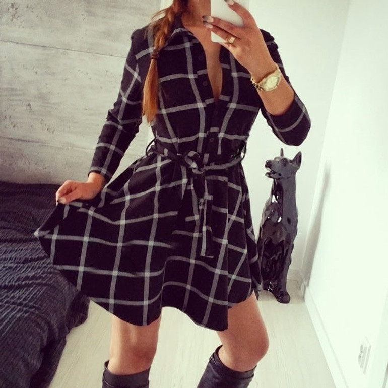 Autumn Plaid Dress