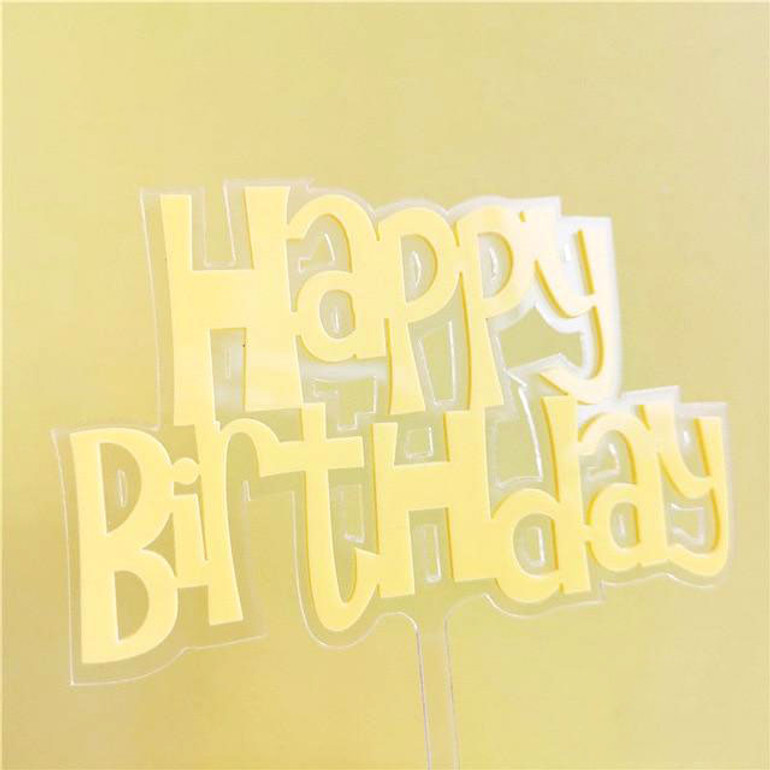 Dreamy Bears and Bunny Yellow Cake Topper Set