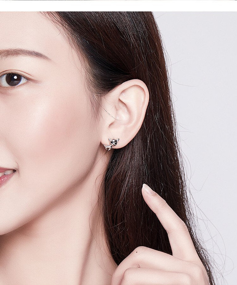 Chihuahua 925 Sterling Silver Earrings