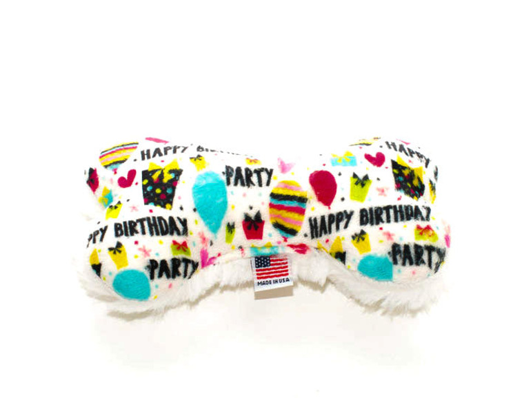 Happy Birthday Dog Bone Toy