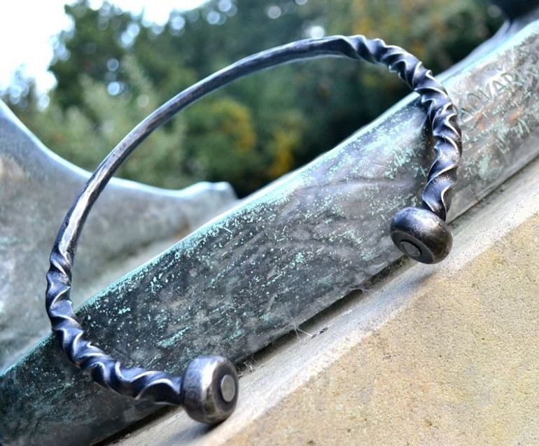 Hand Forged Adjustable Neck Torc