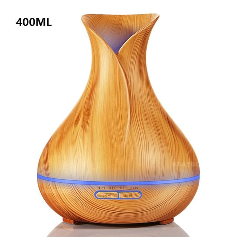 400 to 500ml Remote Control Ultrasonic Air Aroma Humidifier 7 Color LED Light Electric Aromatherapy Essential Oil Aroma Diffuser