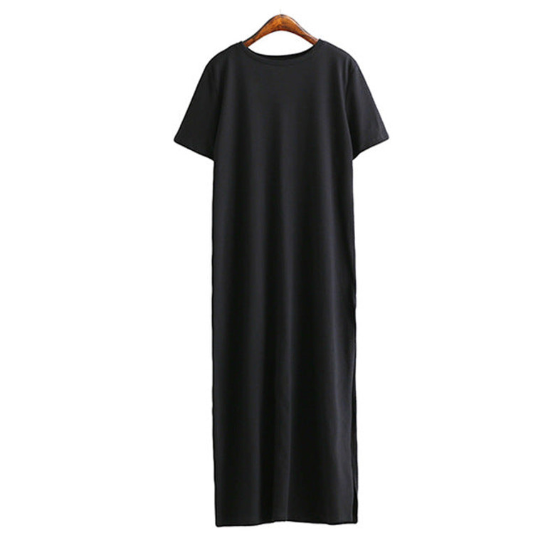 Maxi T Shirt Dress Women Summer Casual Beach Sexy Boho Vintage Bandage Elegant Bodycon Black Long Dresses Plus Size Sundress