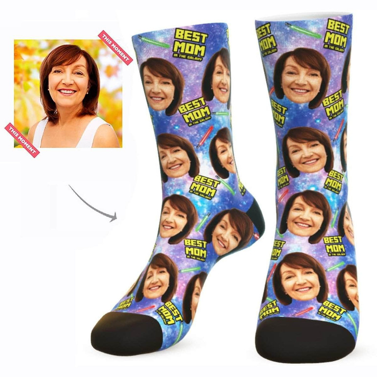 Custom Best Mom In The Galaxy Socks - Best Mother's Day Gifts For Mom