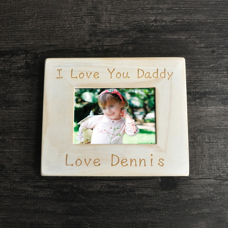 Father Picture Frame, Custom Picture Frame , Wood Frame,Father's Day Gift ,Personalized Picture Frame,Gifts for Grandpa