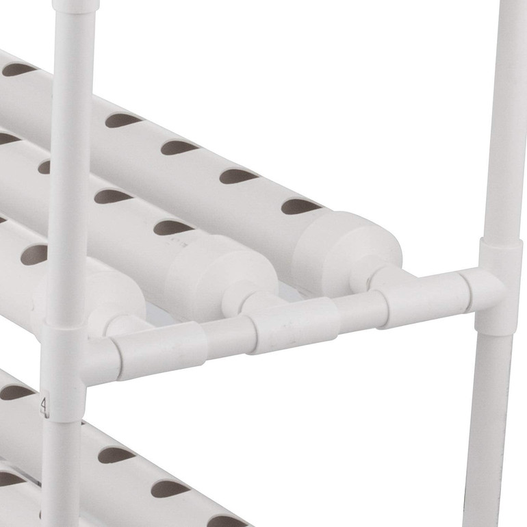 DreamJoy Hydroponic Grow Kit 90 Sites 10 Pipe NFT PVC Hydroponic Pipe Home Balcony Garden Grow Kit Hydroponic Soilless Plant Growing Systems Vegetable Planting Grow Kit (90Site 10Pipe)