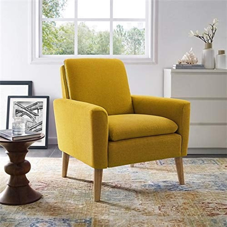 Modern Accent Fabric Chair Single Sofa Comfy Upholstered Arm Chair Living Room Furniture