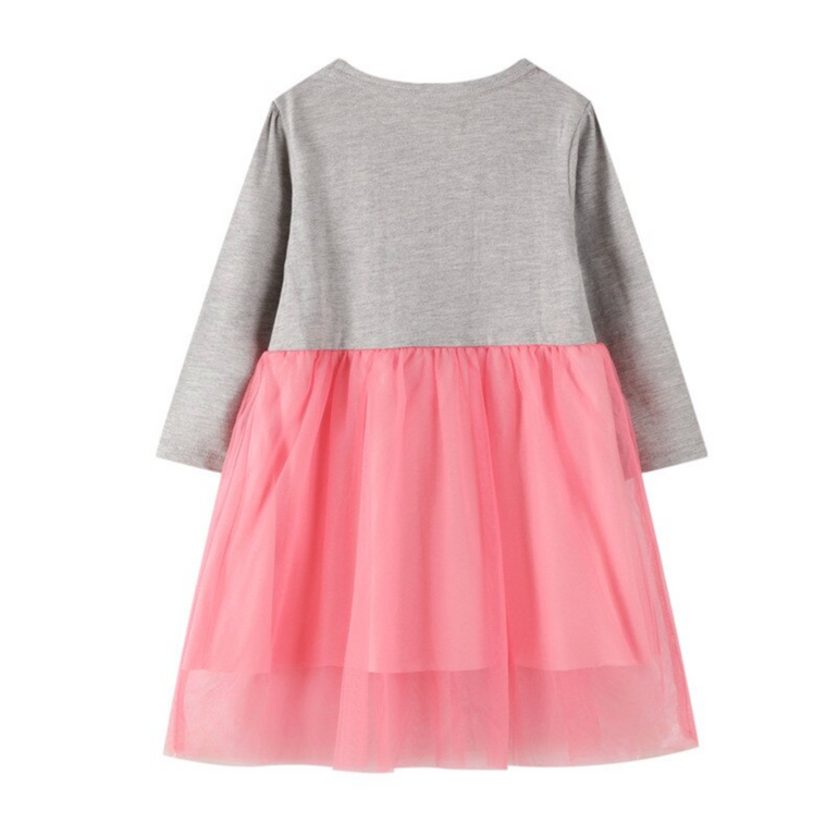 Unicorn Design Long-sleeve Dress