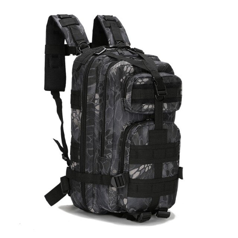 Men's 25L Waterproof Molle Hiking Backpack, Sport Travel Army Bag, Outdoor Trekking Camping Backpack
