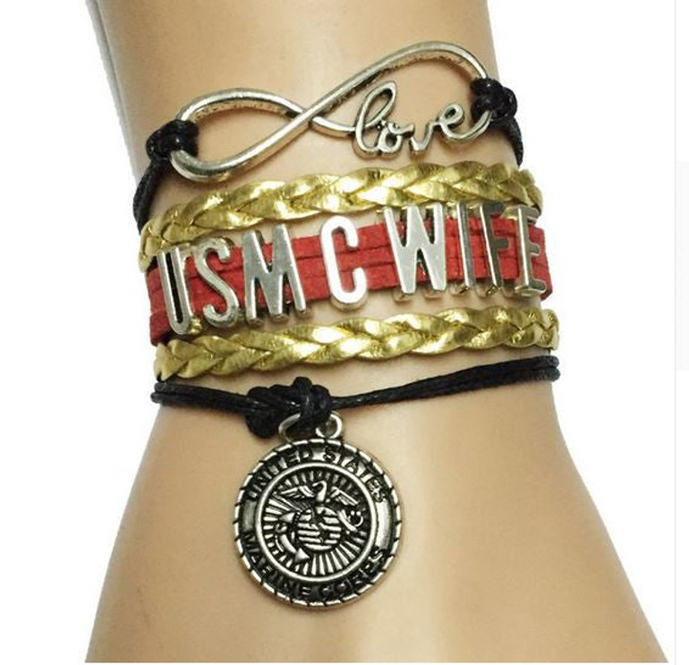 Infinity Love USMC Wife Bracelet Offer