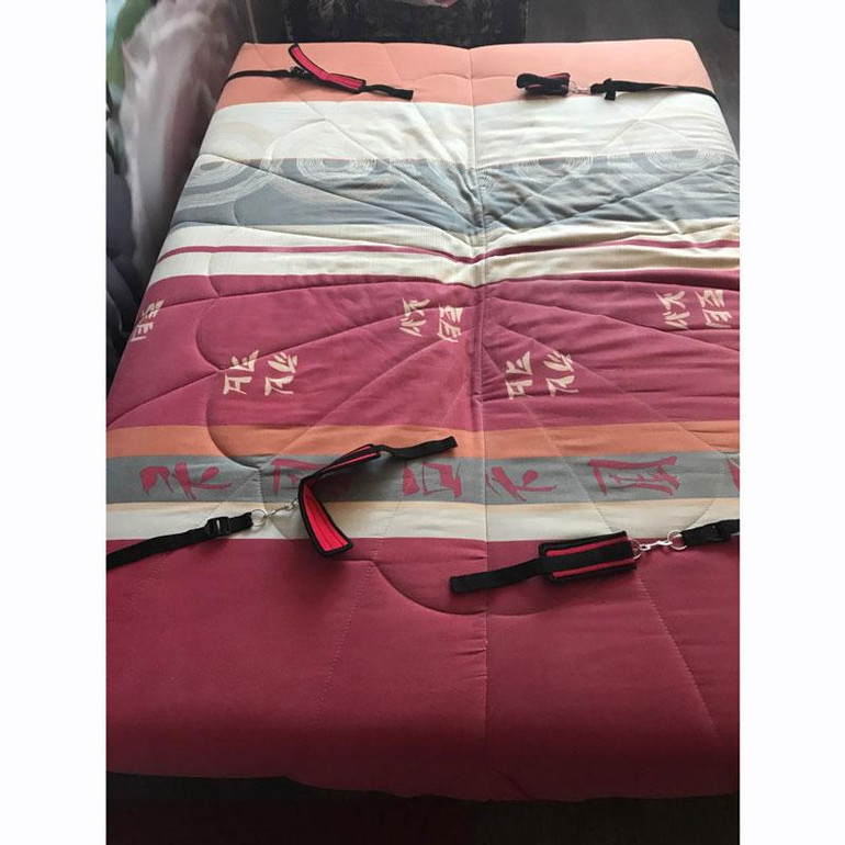 Under Bed Sissy Bondage Restraint Set