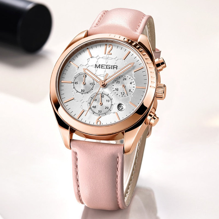 Luxury Genuine Leather Casual Waterproof Analog Watches