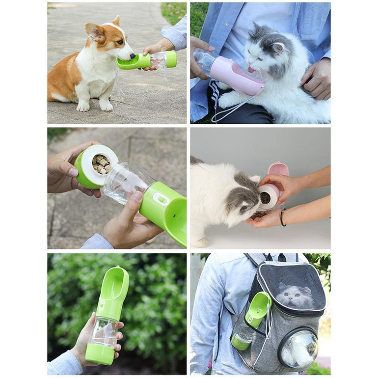 Portable Pet Water & Food Bottle