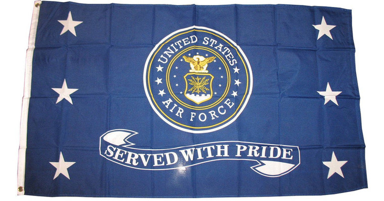 LIMITED EDITION Air Force "Served With Pride" 3x5 Flag - 60% OFF WHILE SUPPLIES LAST!